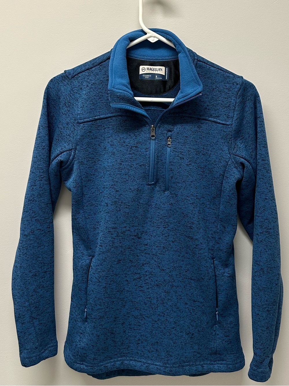 Magellan Outdoors Women’s Dark Blue Half-Zip Fleece Pullover